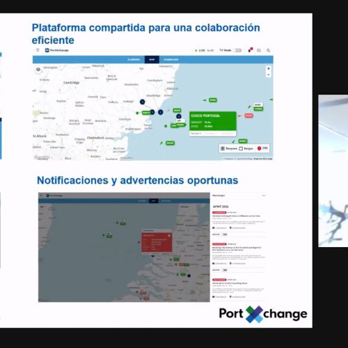 Videollamada del Webinar de puertos inteligentes