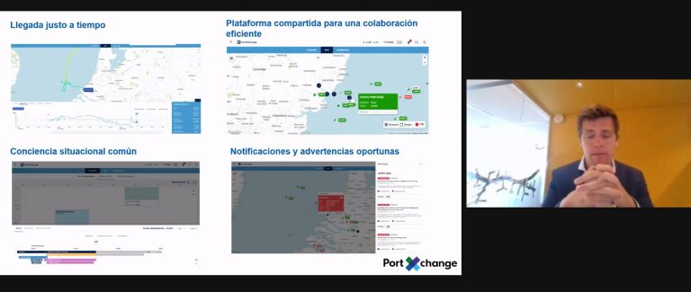 Videollamada del Webinar de puertos inteligentes